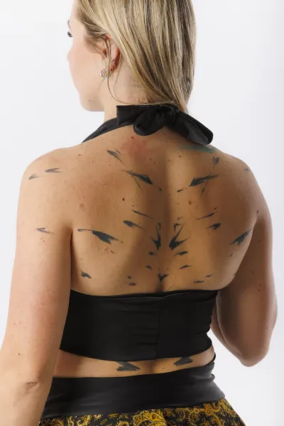 GoldBee Plavky Vrchný Diel Milf Black Barva: Black, Velikost: M