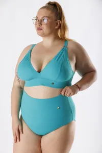 GoldBee Plavky Vrchný Diel Pre Veľké Prsia Aquamarine Barva: Aquamarine, Velikost: XXL