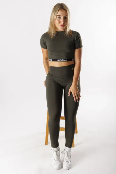 GoldBee Legíny B2 Lycra Army Barva: Army, Velikost: M
