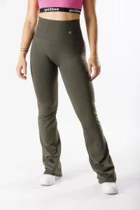 GoldBee Zvonové Legíny Sťahujúce Pas Lycra Army Barva: Army, Velikost: S