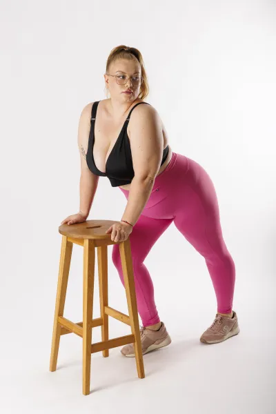 GoldBee Legíny B2 Lycra Old Pink Barva: Old Pink, Velikost: L