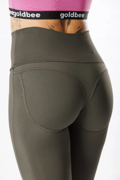 GoldBee Tvarujúce Legíny Lycra Army Barva: Army, Velikost: S