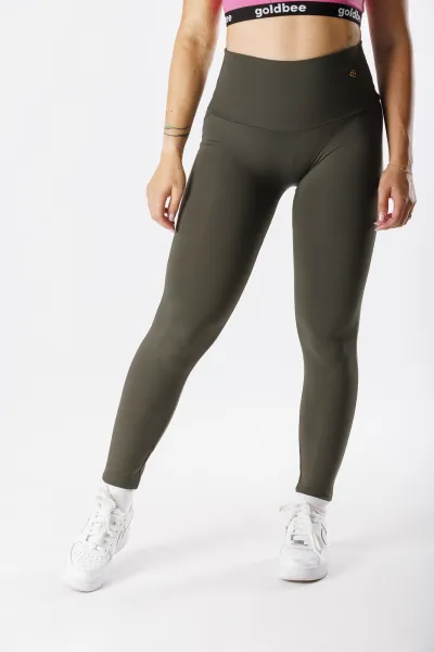GoldBee Tvarujúce Legíny Lycra Army Barva: Army, Velikost: S
