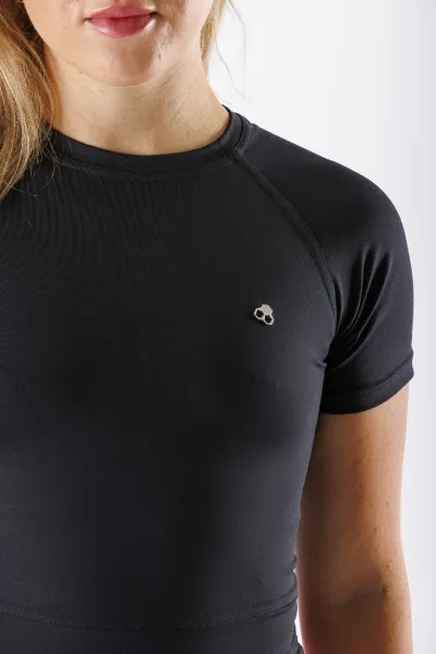 GoldBee Top BeClassic S Krátkym Rukávom Black Barva: Black, Velikost: M