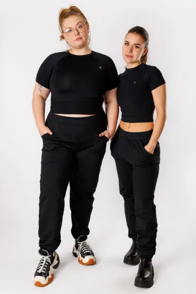 GoldBee Zateplené Kalhoty Relax Black Barva: Black, Velikost: M