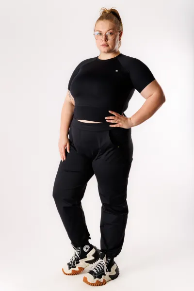 GoldBee Zateplené Kalhoty Relax Black Barva: Black, Velikost: M