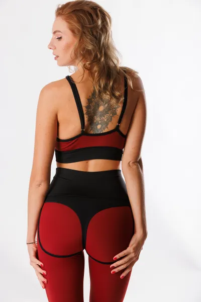 GoldBee Podprsenka Horny Brick Red Barva: Brick Red, Velikost: XS