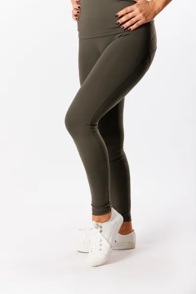 GoldBee Legíny Push-Up Pro Lycra Army Barva: Army, Velikost: M