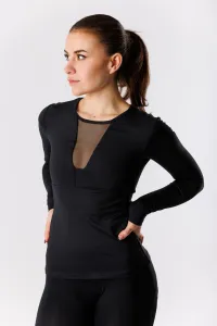 GoldBee Sťahovacie Tričko Mesh S Dlhým Rukávom Black Barva: Black, Velikost: S