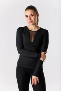 GoldBee Sťahovacie Tričko Mesh S Dlhým Rukávom Black Barva: Black, Velikost: S