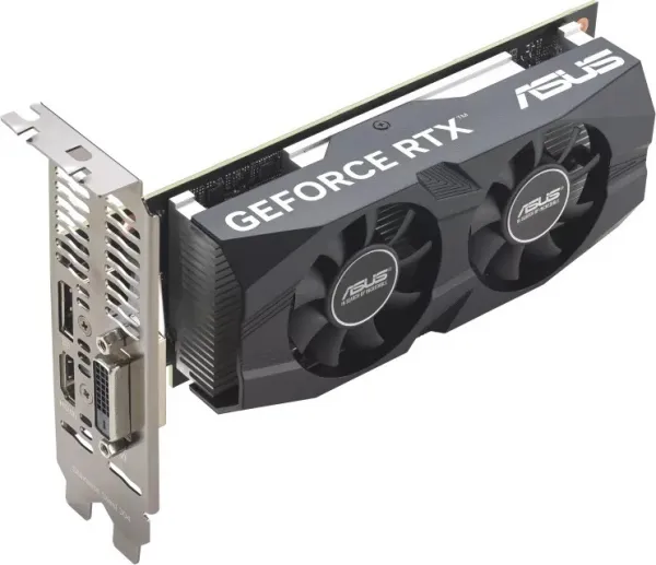 ASUS VGA NVIDIA GeForce RTX 3050 LP BRK 6G, 6G GDDR6, 1xDP, 1xHDMI, 1xDVI