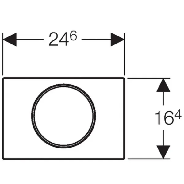 Geberit Sigma10 - Ovládacie tlačidlo SIGMA10, chróm 115.758.KH.5