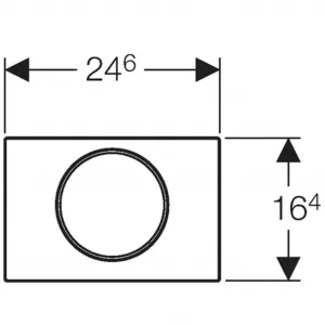 Geberit Sigma10 - Ovládacie tlačidlo SIGMA10, chróm 115.758.KH.5