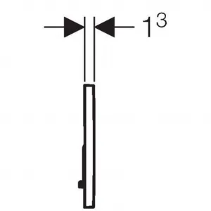 Geberit Sigma01 - Ovládacie tlačidlo Sigma01, lesklý chróm/matný chróm 115.770.KA.5