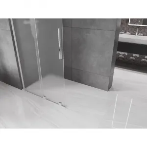 MEXEN/S - Velar L Sprchová zástena posuvná Walk-in 100 x 200, dekor 8 mm, chróm 871-100-003-33-01