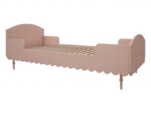 Detská jednolôžková posteľ s odnímateľnou bočnicou BABUSHKA 90x200 cm Zvoľte farbu: Olivová