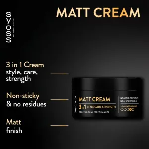 Syoss Matt Fiber zmatňujúca stylingová pasta pre fixáciu a tvar 100 ml