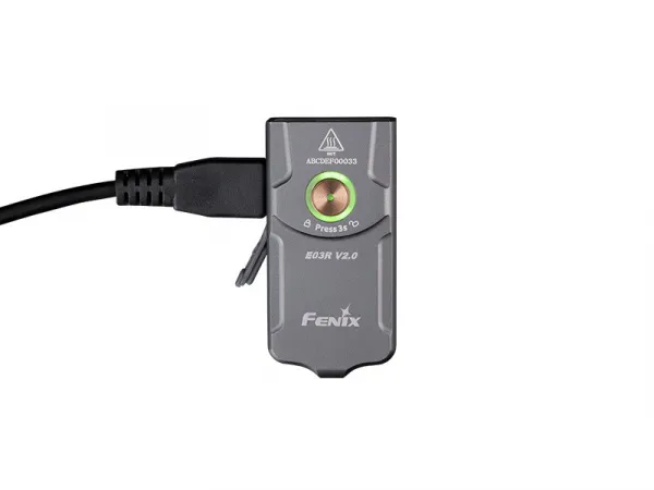 Fenix E03R V2.0 nabíjateľná baterka - šedá