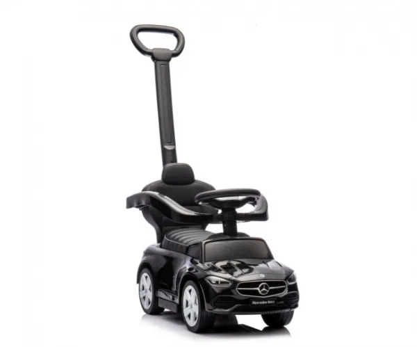 Detské odrážadlo s vodiacou tyčou MERCEDES C-Class Deluxe Milly Mally Black