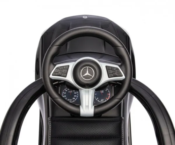 Detské odrážadlo s vodiacou tyčou MERCEDES C-Class Deluxe Milly Mally Black