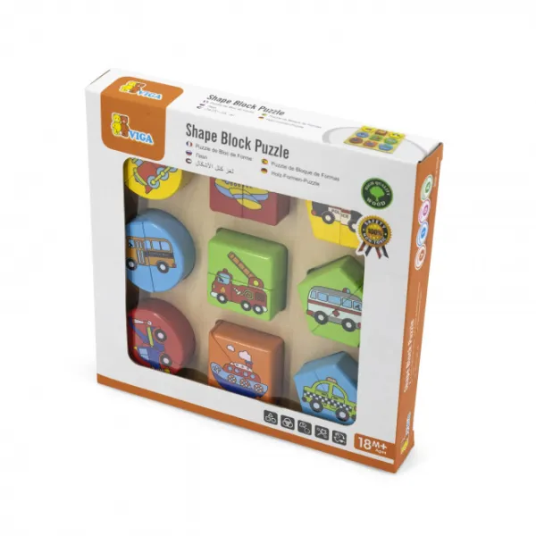 Puzzle 2v1 Viga 59586 vozidlá