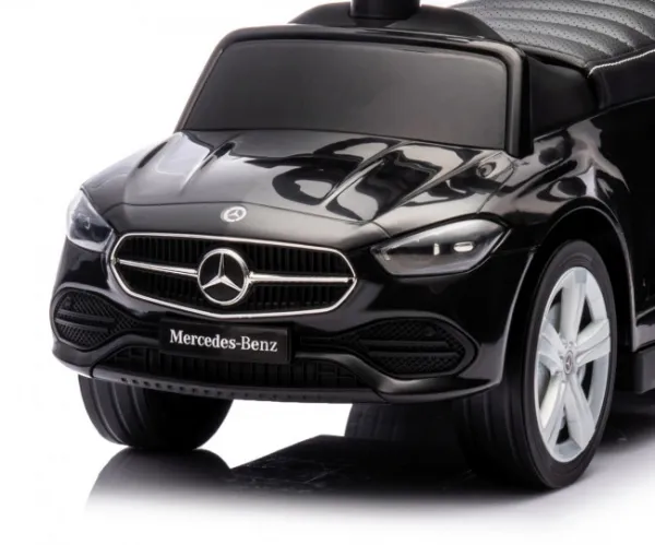Detské odrážadlo s vodiacou tyčou MERCEDES C-Class Deluxe Milly Mally Black