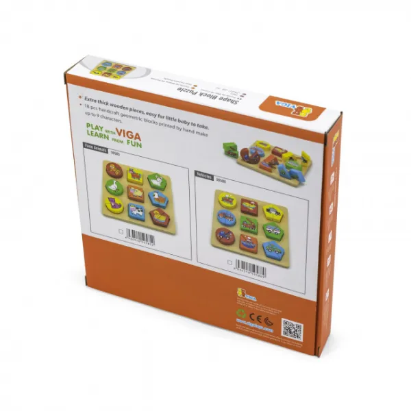 Puzzle 2v1 Viga 59586 vozidlá