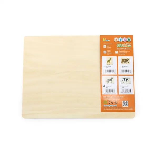 Detské drevené puzzle s úchytmi Montessori Viga Koník