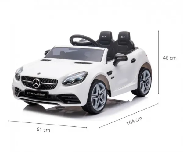 Elektrické autíčko Milly Mally Mercedes-Benz SLC White