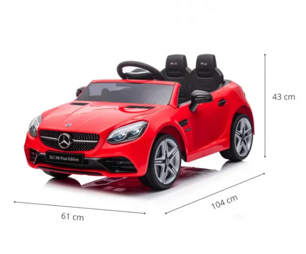Elektrické autíčko Milly Mally Mercedes-Benz SLC Red