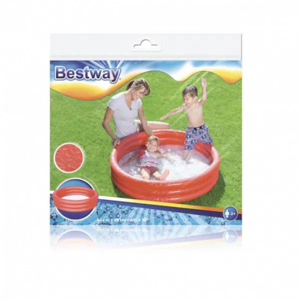 Detský bazén Bestway 51025 červený 122x25 cm