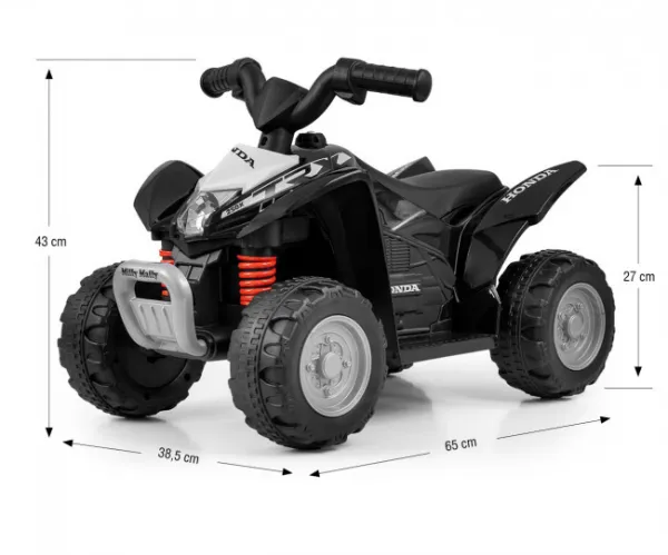 Elektrická štvorkolka HONDA ATV čierna