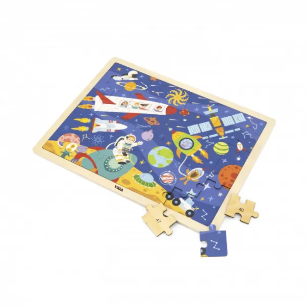 Drevené puzzle Viga objavuj vesmír 48 dielikov