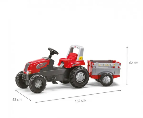 Šlapací traktor RT s prívesom Rolly Toys 800261