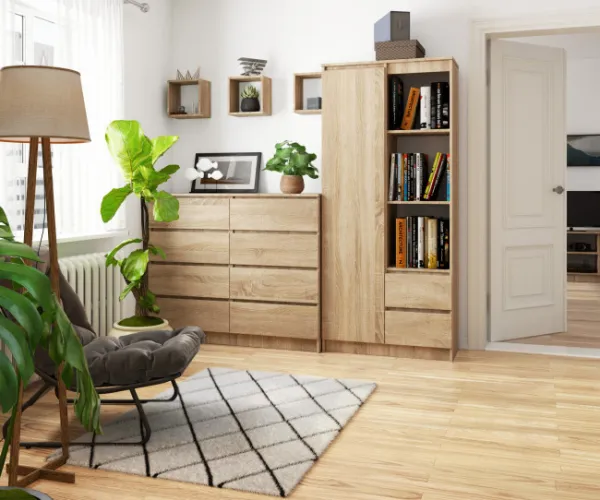 Ak furniture Skriňa Rexa 80 cm dub sonoma