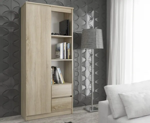 Ak furniture Skriňa Rexa 80 cm dub sonoma