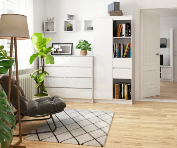 Ak furniture Skriňa Rexa II 80 cm biela lesk