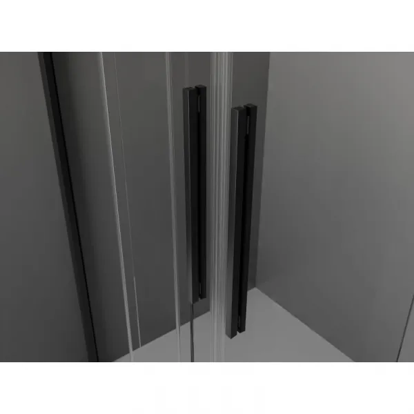 MEXEN/S - Velar Duo sprchovací kút, posuvné dvere 80 x 80, dekor, čierna 871-080-080-32-70