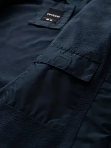 Prechodná bunda pre mužov hnedo-modrá