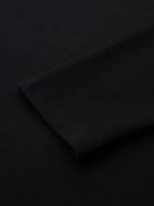 Pánske tričko s dlhým rukávom a s logom- čierne