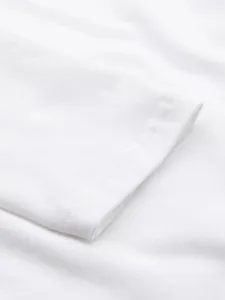 Pánske tričko s dlhým rukávom a s logom- biele
