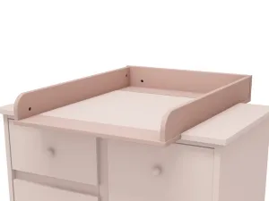 Prebaľovací pult na komodu BABUSHKA koralový