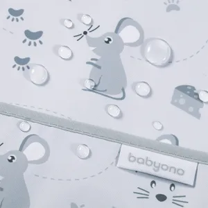 BABYONO Podbradník Mouse 34 x 33cm, 6m+