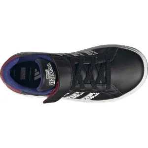 Chlapčenská rekreačná obuv ADIDAS Grand Court Marvel Spider-Man K core black cloud white semi lucid blue