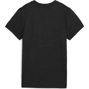 Puma W TAD ESSENTIAL HEATHER LOGO TEE Dámske tričko, čierna, veľkosť