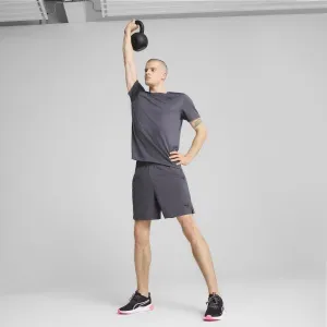 Puma M TAD ESSENTIALS SOLID CAT TEE Pánske tričko, sivá, veľkosť
