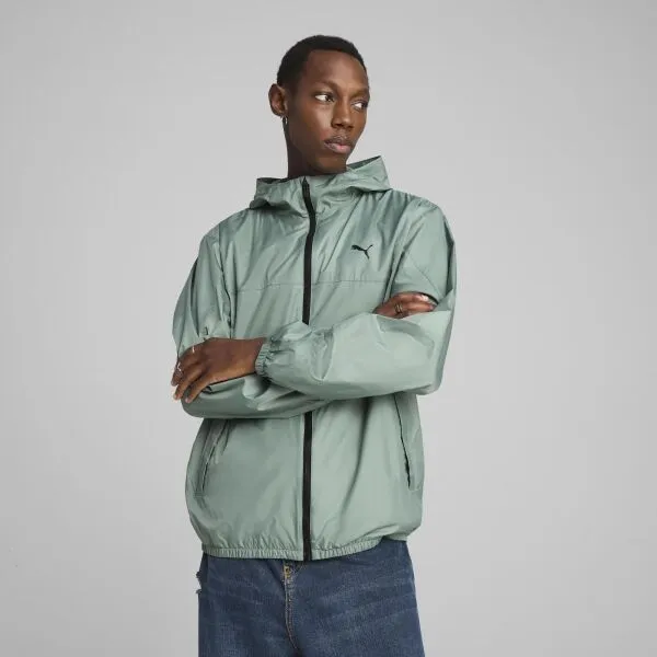 Puma ESSENTIALS REGULAR WINDBRAKER Pánska vetrovka, zelená, veľkosť