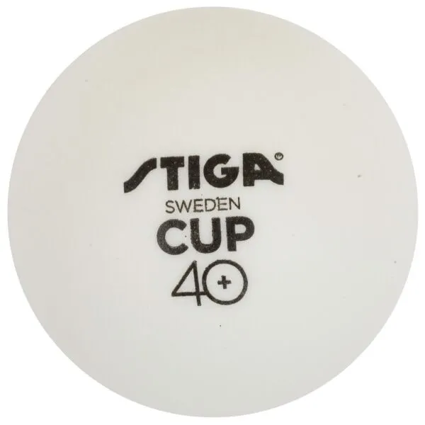 Stiga CUP ABS WHITE 12-PACK Loptičky na stolný tenis, biela, veľkosť