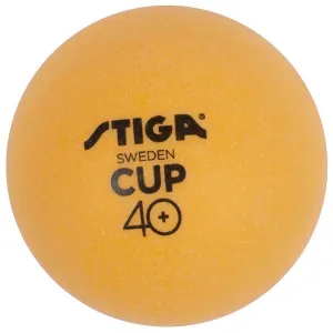 Stiga CUP ABS ORANGE 12-PACK Loptičky na stolný tenis, oranžová, veľkosť