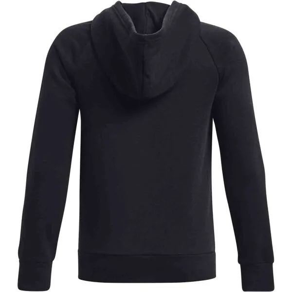 Under Armour RIVAL FLEECE FZ HOODIE Chlapčenská mikina, čierna, veľkosť